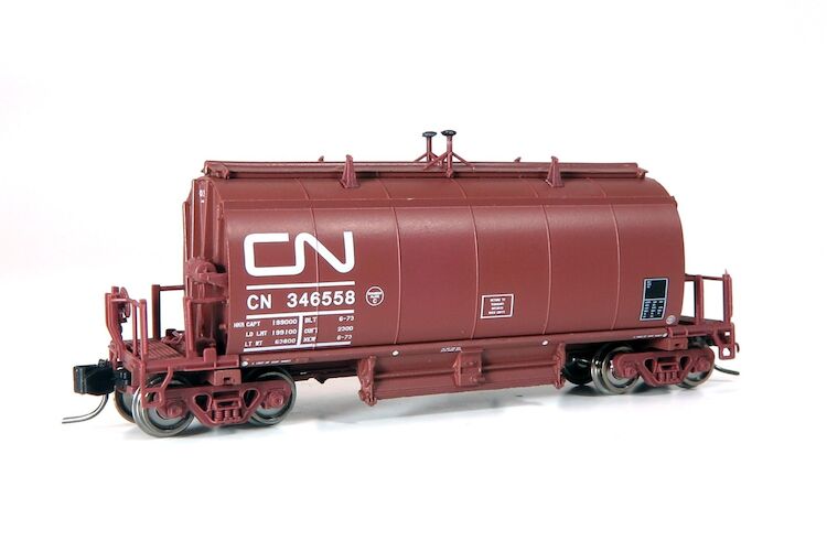 Long Barrel Ore Hopper - CN Mineral Brown Single Car #1